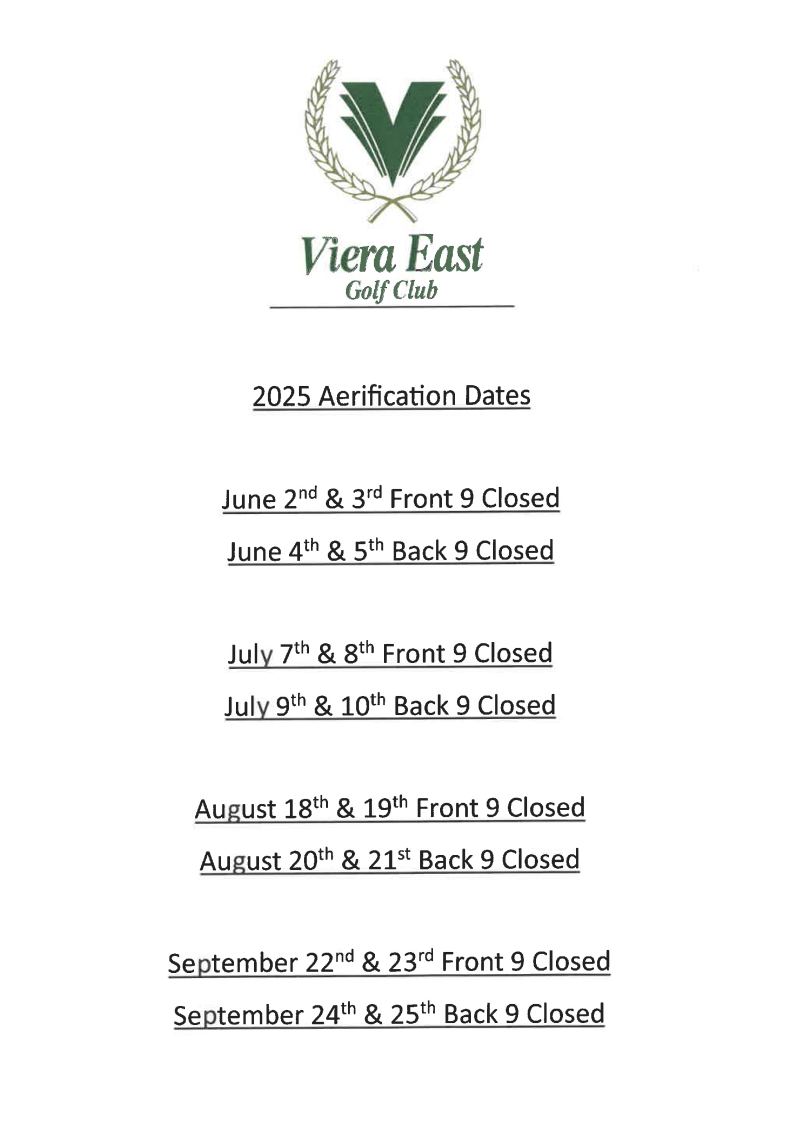 Viera Golf Maintenance